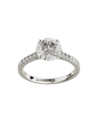 Signature Ronde Sertie Or Blanc