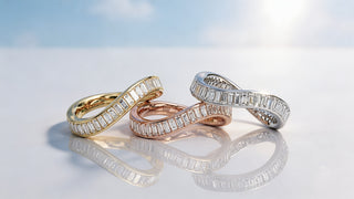 Cadence Collection, studs, hoops and bracelets in 18-carat recycled gold