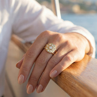 Worn Daisy Light, lab-grown diamonds and recycled gold