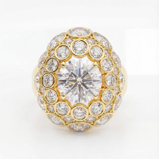 Éclora Ring, diamond paving on 18-carat gold