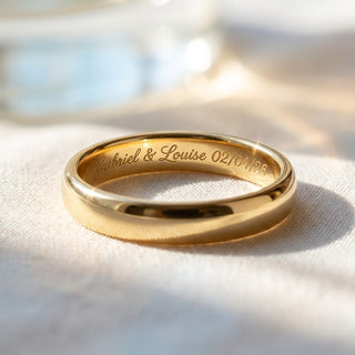 Personalised engraving service on Origine Paris jewellery