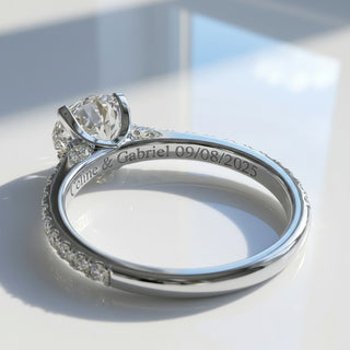 Signature ring engraving