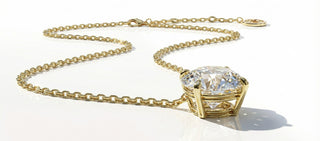 Pendentif Essentiels diamant de laboratoire et or jaune recyclé