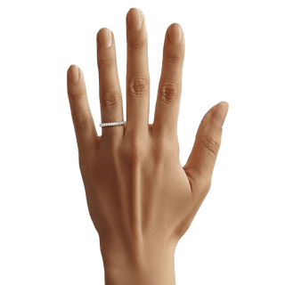 Alliance Signature Sertie Or Blanc - Origine & Co