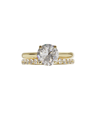 Alliance Signature Sertie Or Jaune - Origine & Co