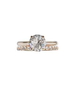 Alliance Signature Sertie Or Rose - Origine & Co