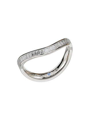 Bague Cadence Or Blanc - Origine Paris