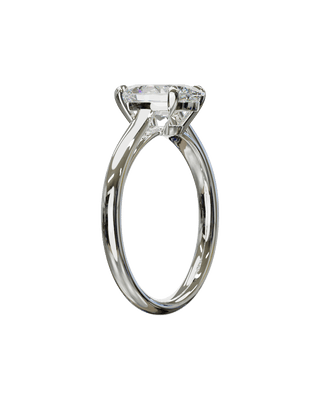 Bague Classique Ovale Or Blanc - Origine & Co