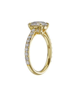 Bague Classique Sertie Ronde Or Jaune - Origine & Co