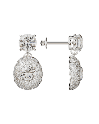 Boucles d'Oreilles Éclora Or Blanc - Origine & Co