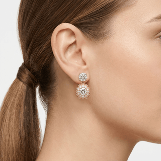 Boucles d'Oreilles Éclora Or Rose - Origine & Co