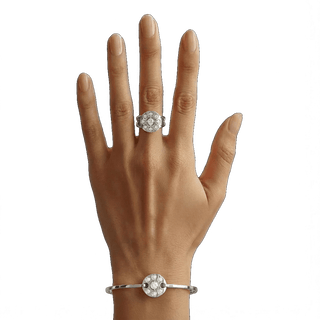 Bracelet Daisy Light Or Blanc - Origine & Co