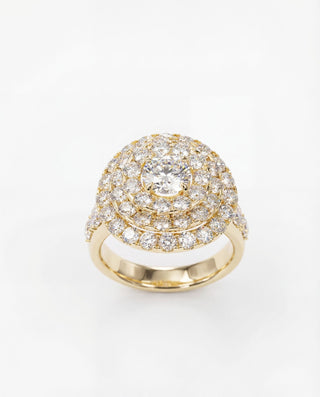 Bague sur mesure Scala, construction architecturale
