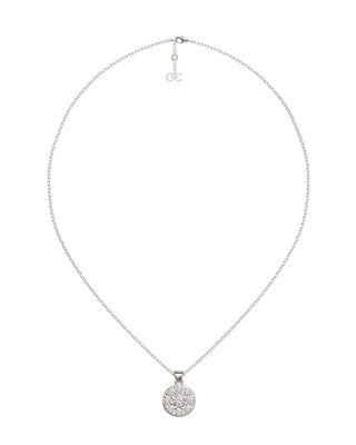 Pendentif Daisy Or Blanc - Origine Paris