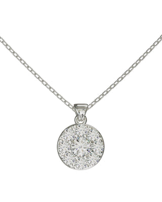 Pendentif Daisy Or Blanc - Origine Paris