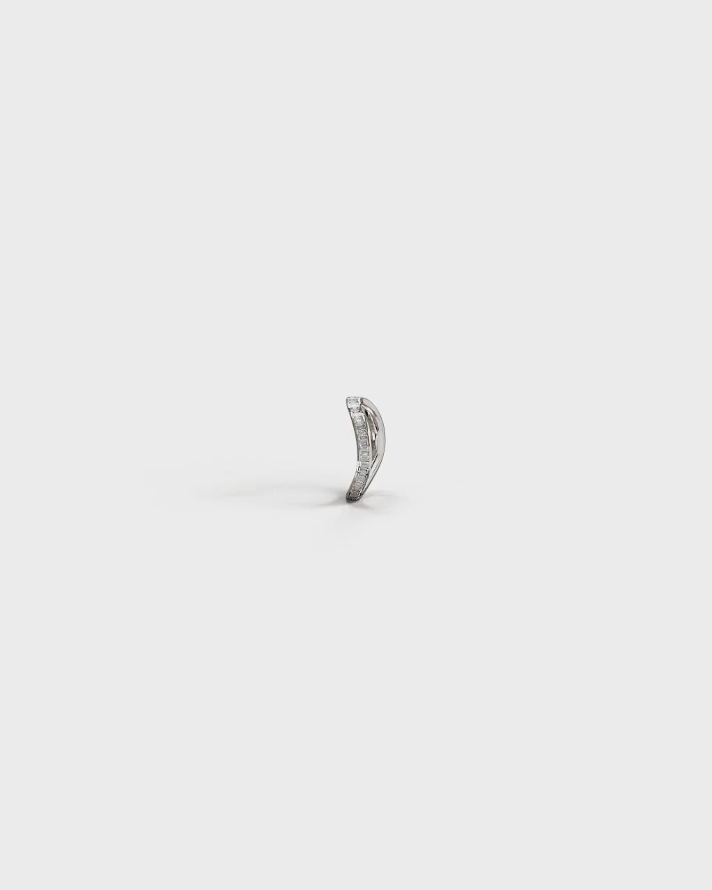 vidéo bague cadence diamants baguette et or blanc recyclé
