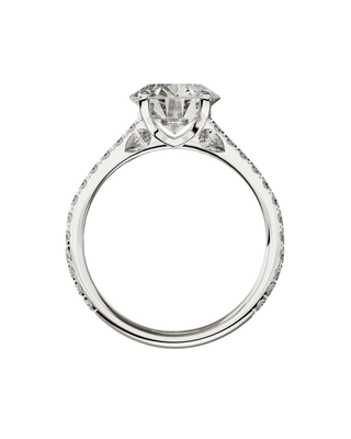 Signature Ronde Sertie Or Blanc - Origine & Co