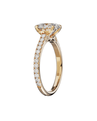 Signature Ronde Sertie Or Rose - Origine Paris