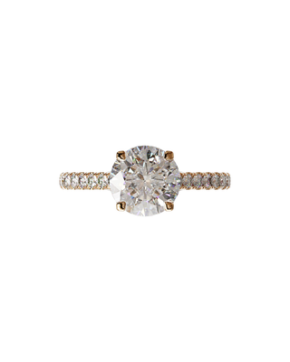 Signature Ronde Sertie Or Rose - Origine Paris