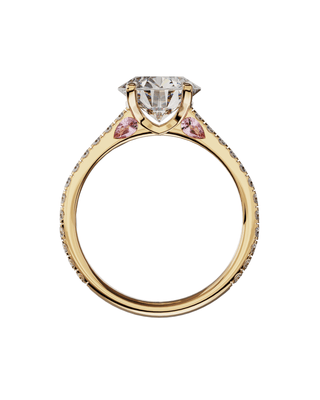 Signature Ronde Sertie Or Rose - Origine & Co