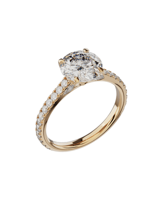 Signature Ronde Sertie Or Rose - Origine Paris