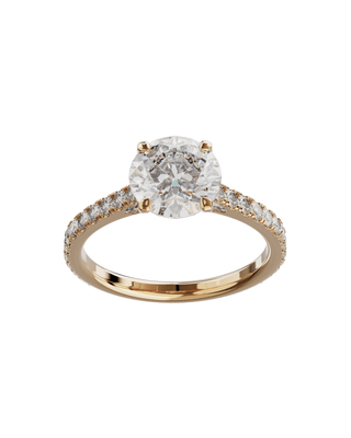 Signature Ronde Sertie Or Rose - Origine Paris