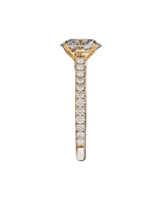 Signature Ronde Sertie Or Rose - Origine Paris
